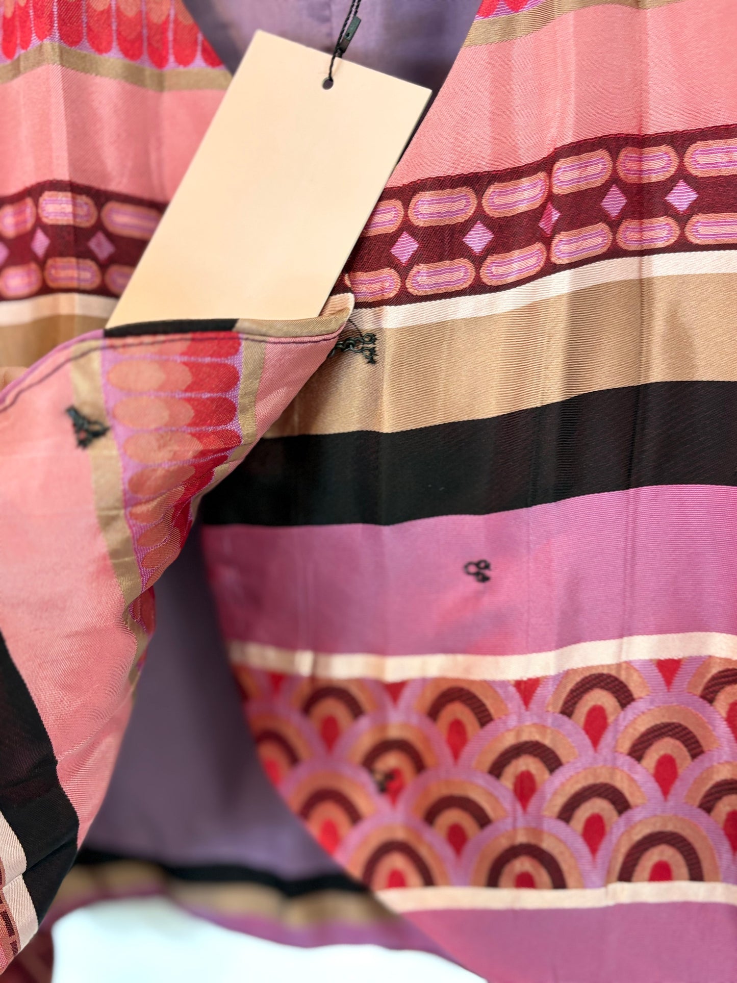 VANDERWILDE. Conjunto top y falda estampado. T 36