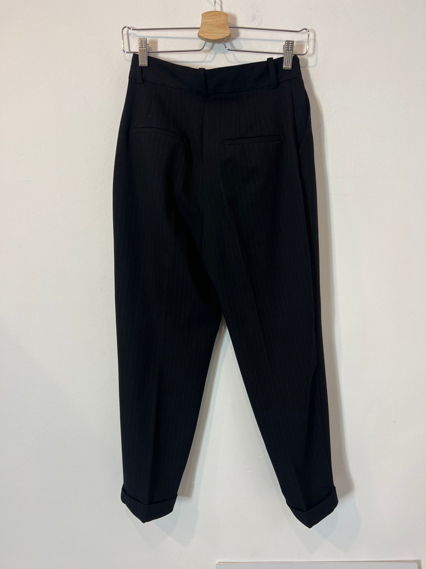 ZARA. Traje de chaqueta gris marengo rayas. T S