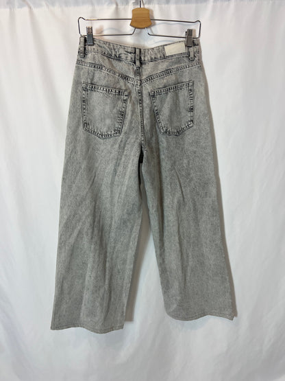 MANGO. Straight grey denim size 38