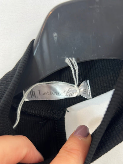 LTL STORE. black ribbed Ts bodysuit