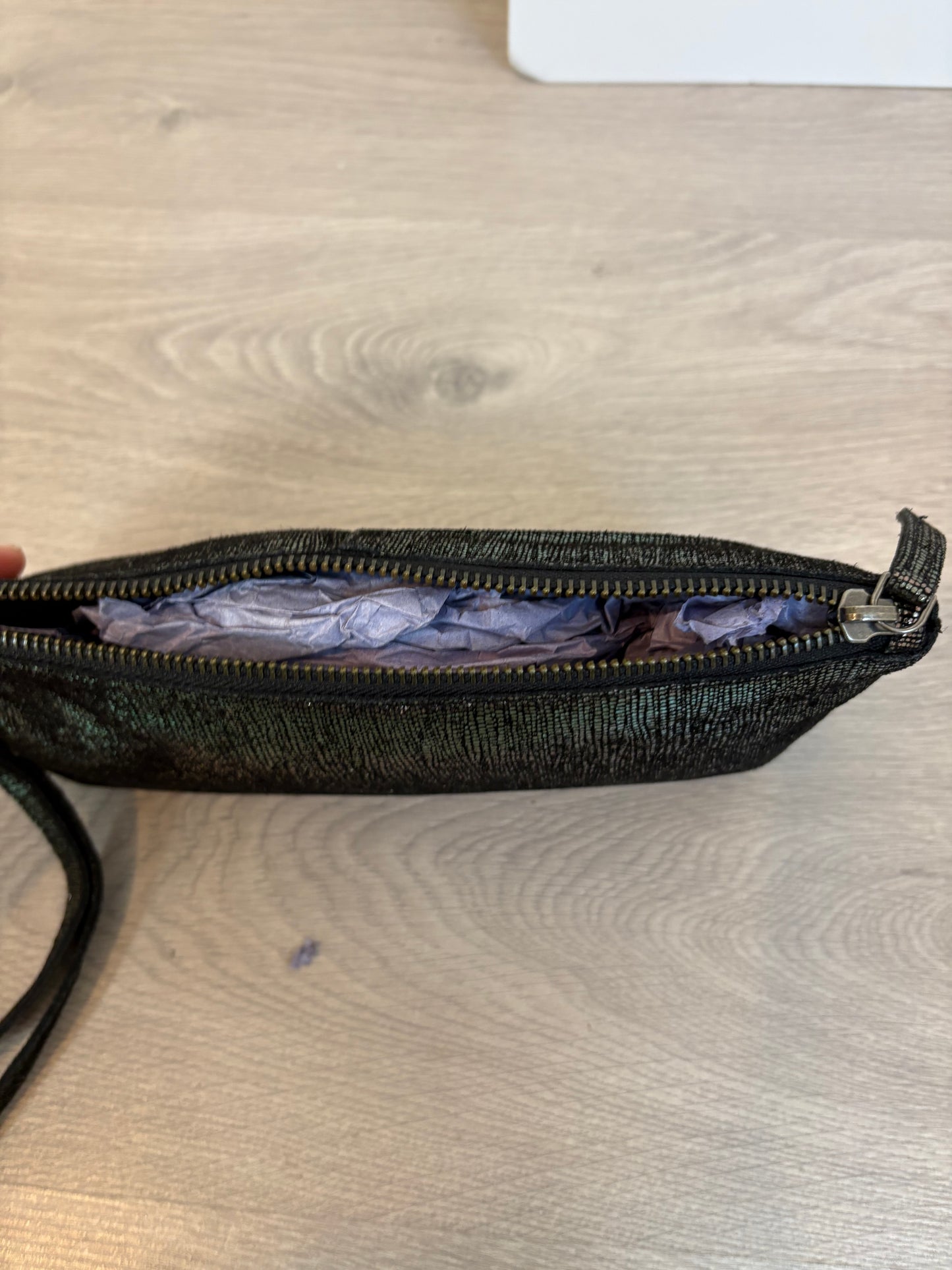 VILA. Glossy textured handbag