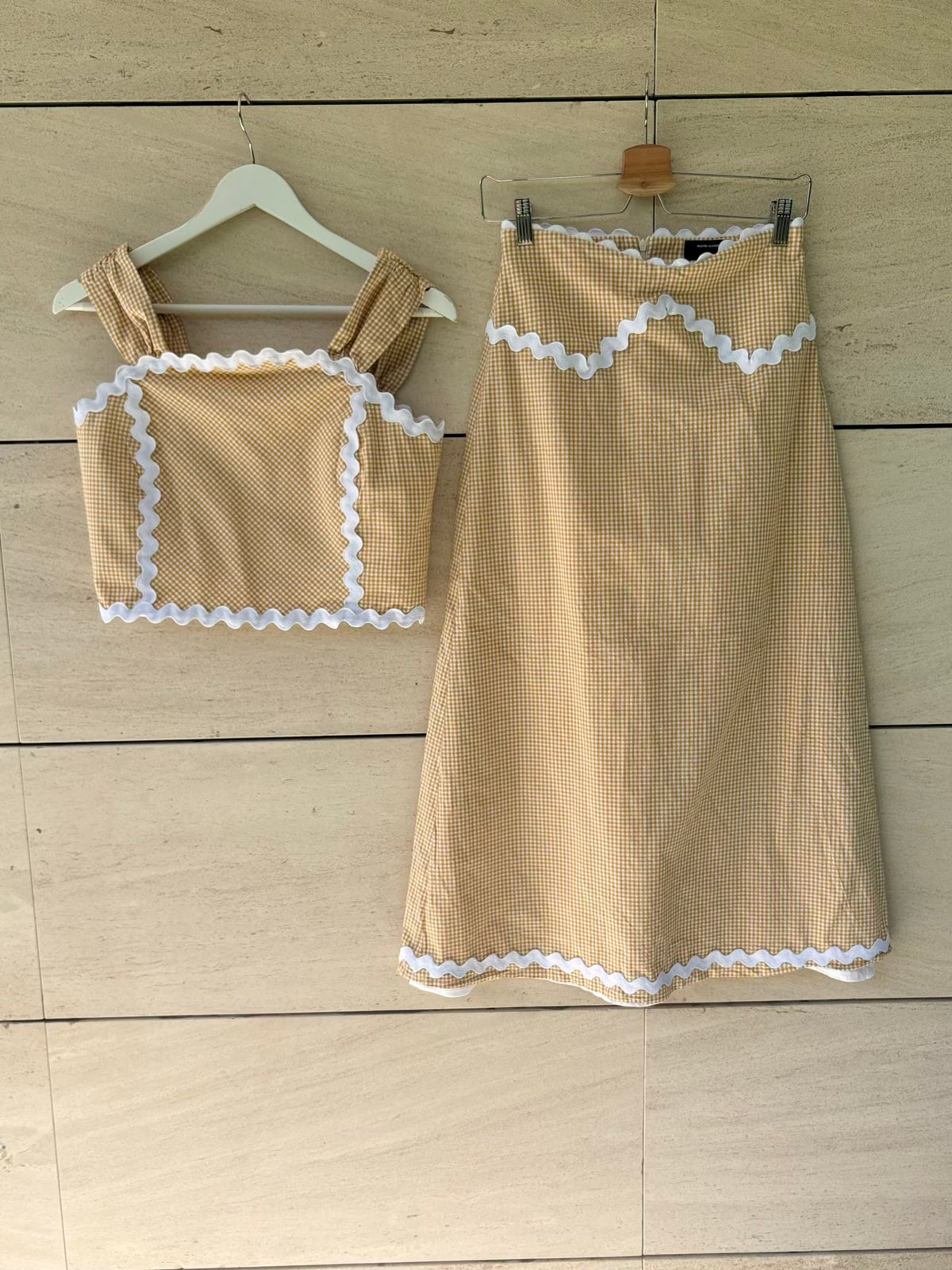 MARTIN ALCALDE. Conjunto Inés Vichy ocre