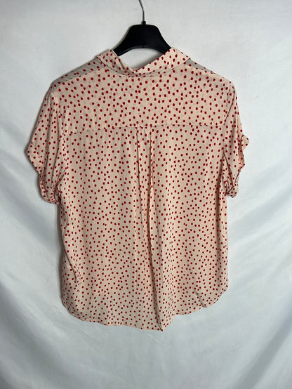 SAMSOE SAMSOE. Light pink printed blouse. TS