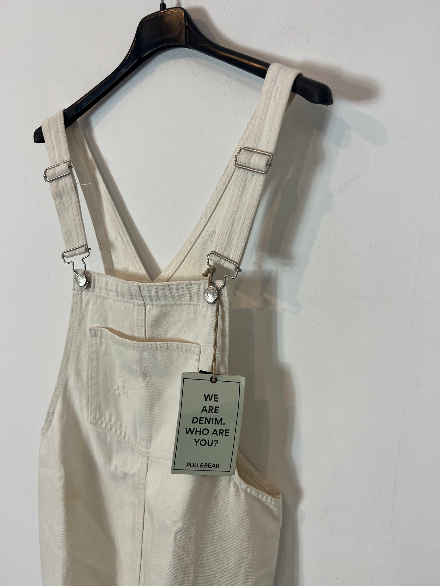 ZARA. Pichi vaquero blanco. T M