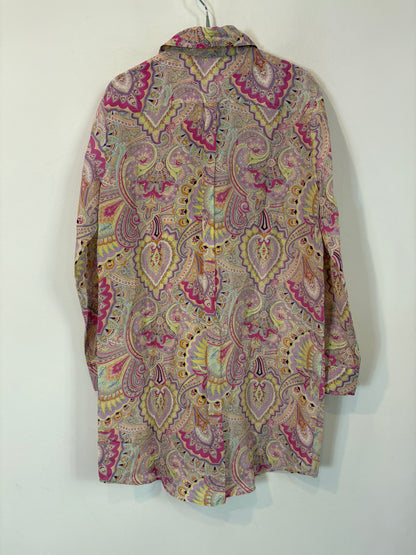 ZARA HOME. Vestido corto camsiero seda
