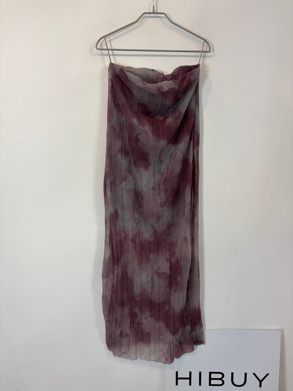 ZARA. Vestido largo palabra de honor textura