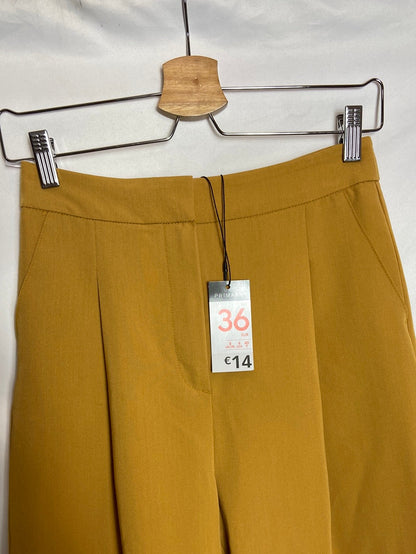 PRIMARK. Mustard palazzo pants, size 36
