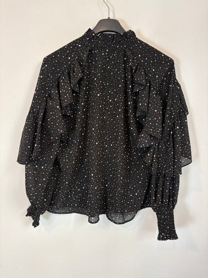 MAJE. Black star blouse S.1(s)