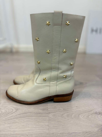 MERCULES. Botas piel estrellas. T 39