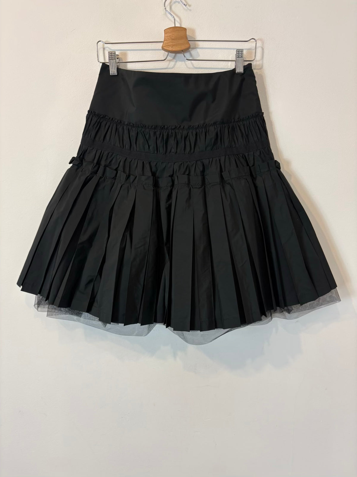 PATRIZIA PEPE. Falda negra volumen