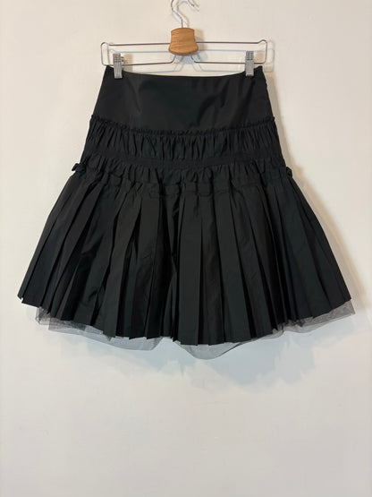 PATRIZIA PEPE. Falda negra volumen