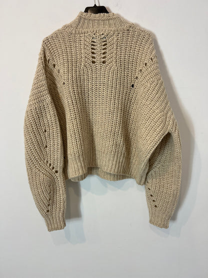 ISABEL MARANT. Jersey beige lana estrella. T 38