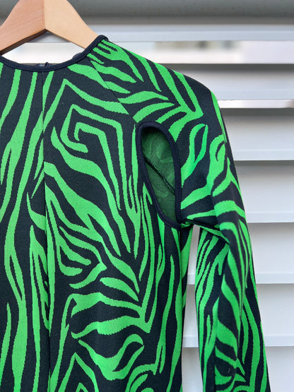 MAROLA. Mustard textured wool skirt. S/M