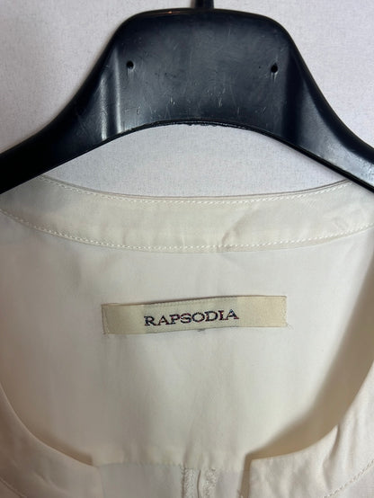 RHAPSODY. Embroidered wrap blouse T.xl