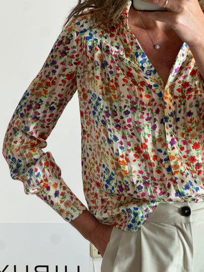 BA&amp;SH. Flowy floral blouse T.0 (xs)