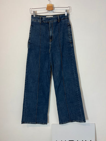 SCALPERS. Pantalón ancho denim T.36