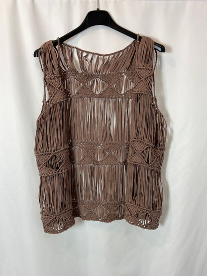 OTRAS. Chaleco tiras hippie T.s