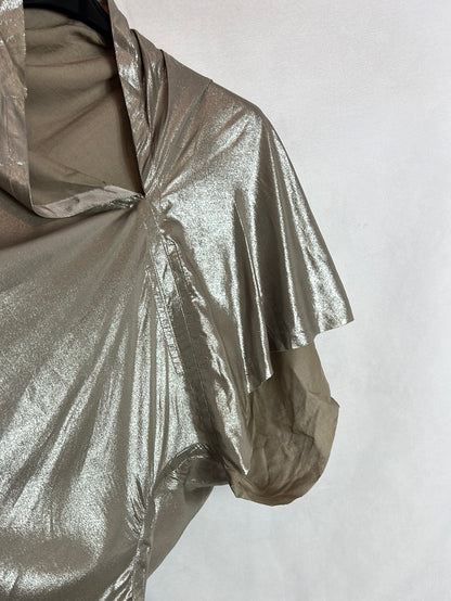 RICK OWENS. Top textura dorado. T S