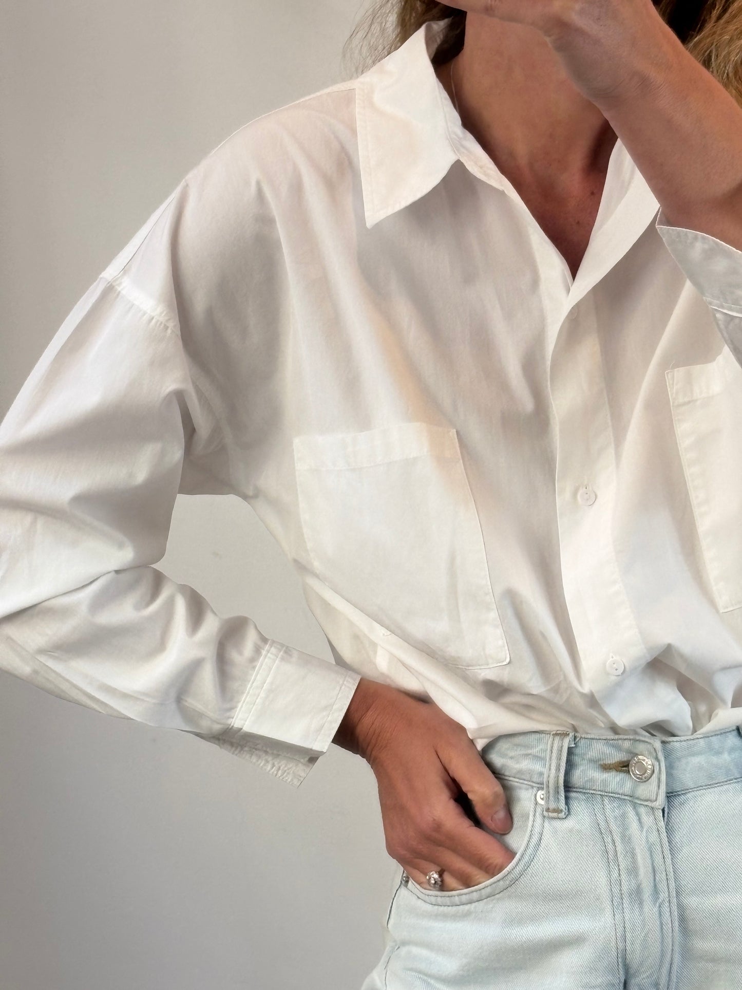 TEZENIS. Camisa blanca popelin