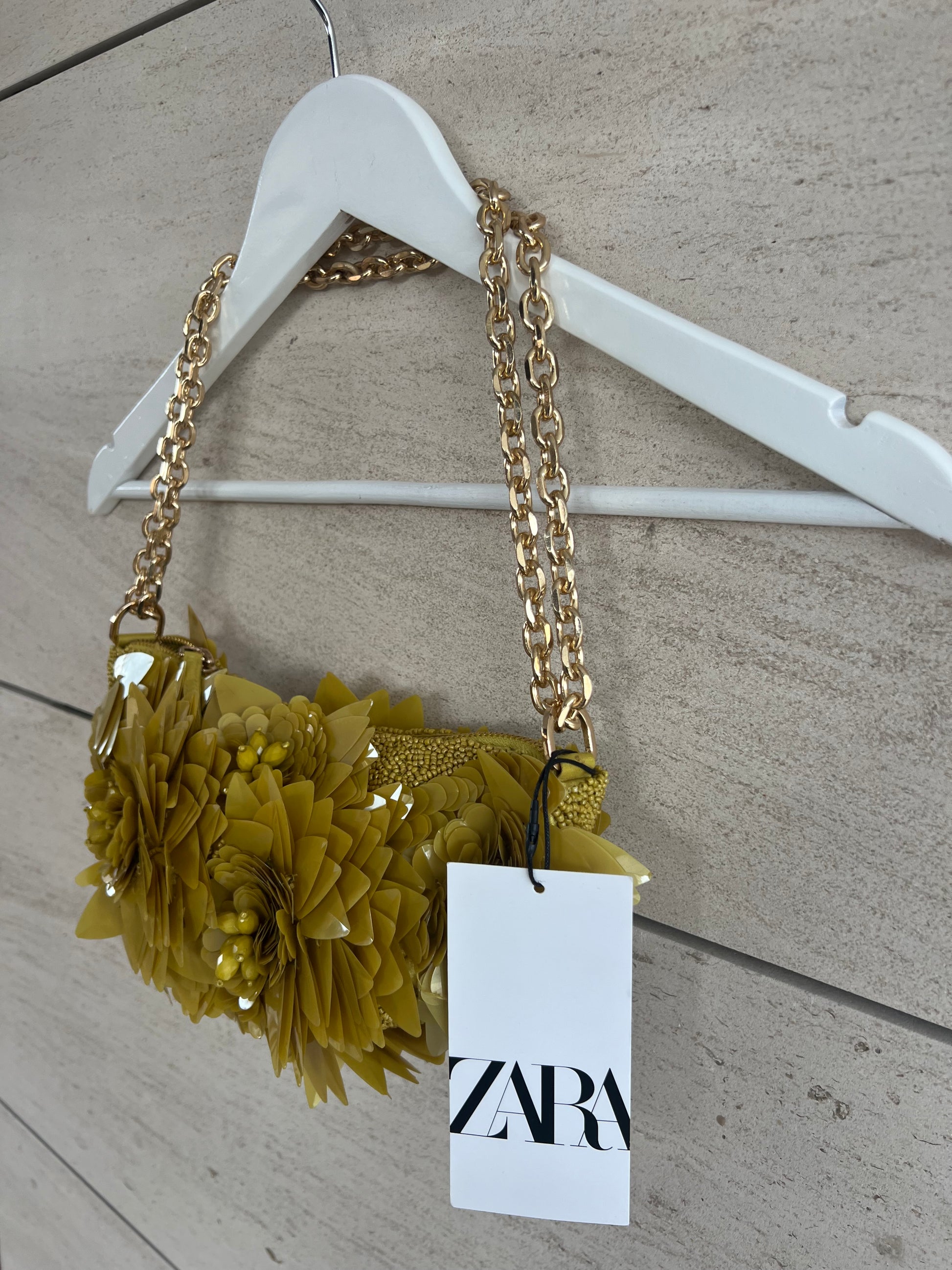 Bolsa Bolso Verde De Zara Bolso De Mano Zara Verde De Segunda Mano