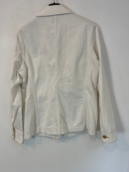 UNIQLO. White denim jacket with pockets. TS