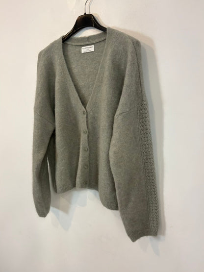 DES PETITS HAUTS. Chaqueta verde agua alpaca