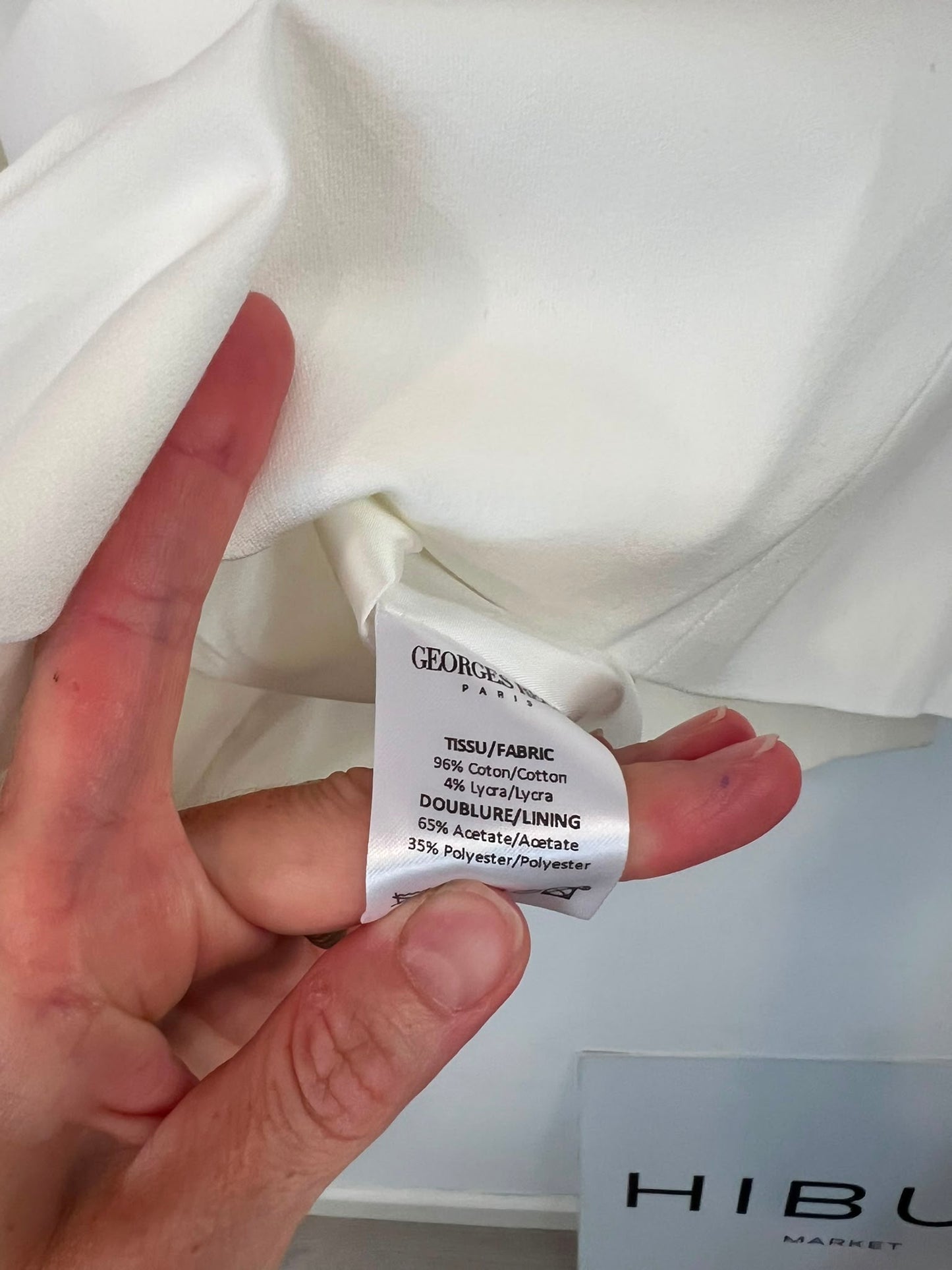 GEORGES RECH. Conjunto pantalón y blazer blanca cruzada