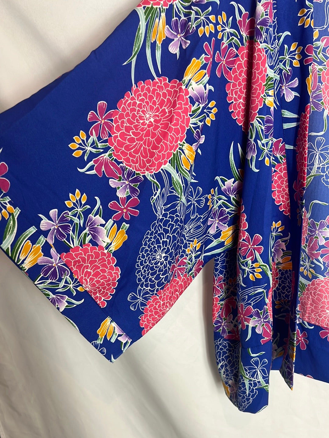 PRIMARK. Kimono azul flores. T M
