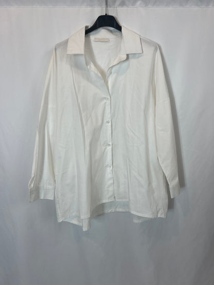 CARLOTA&CO. Camisa blanca algodón. TU (L)