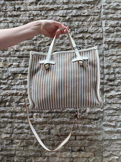 GIANNI CHIARINI. Striped shopper bag