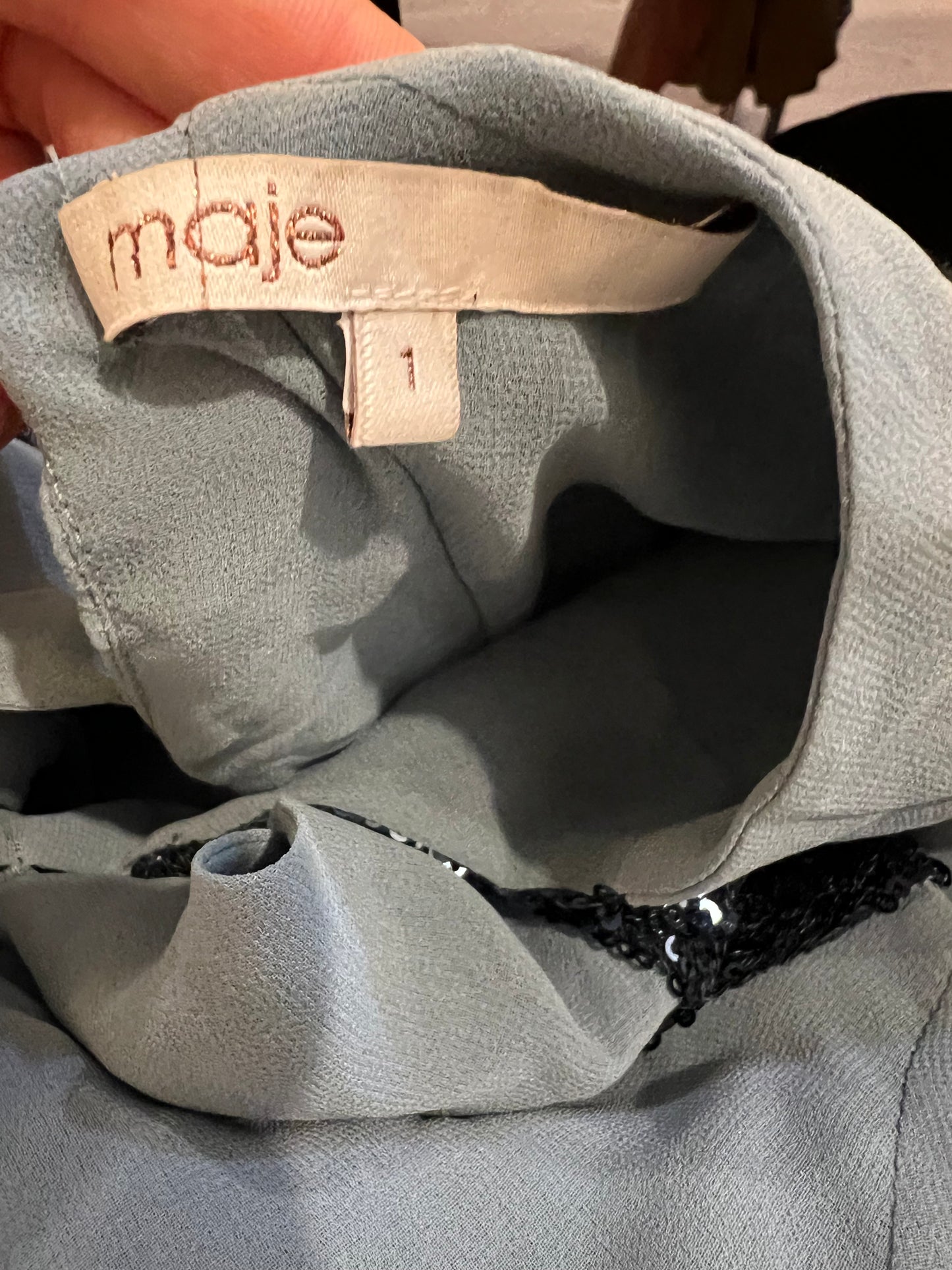 MAJE. Sequin Ts Blouse