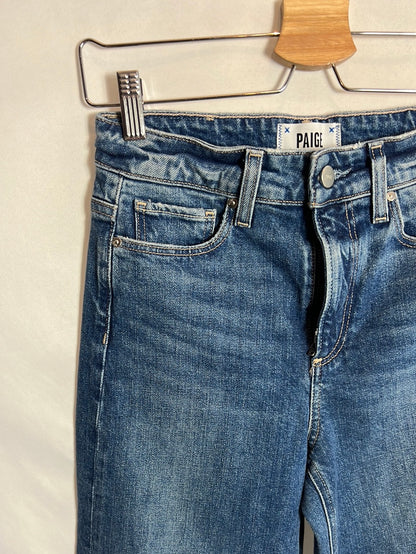 PAIGE. Fringed denim culottes. T 25 (34)