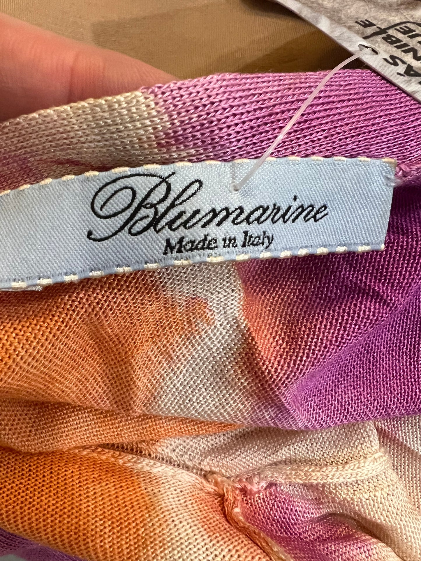 BLUMARINE. Chaqueta punto buganvilla. T s/m