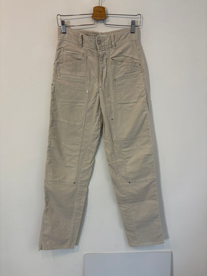 ISABEL MARANT. Pantalón beige textura