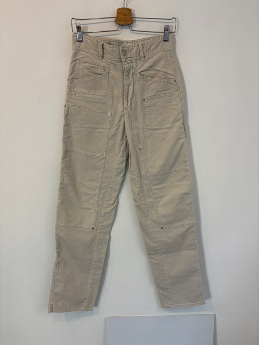ISABEL MARANT. Pantalón beige textura