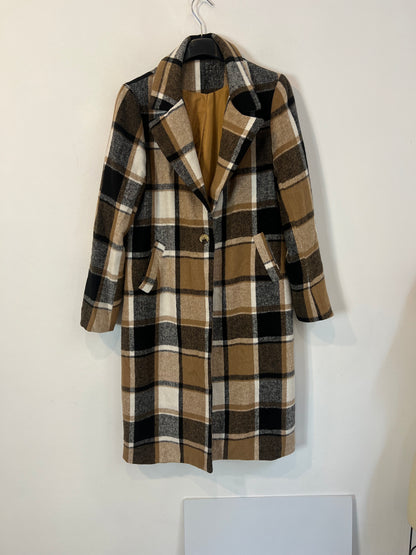 OTRAS. Abrigo paño cuadros T.u(s)