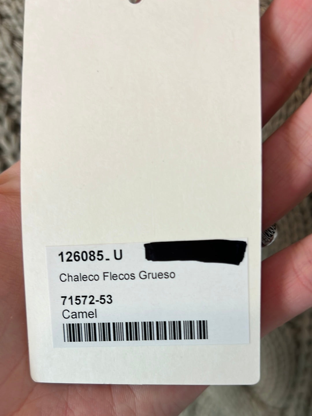 HUG&amp;CLAU. Beige poncho with 8-point stitches (s/m)