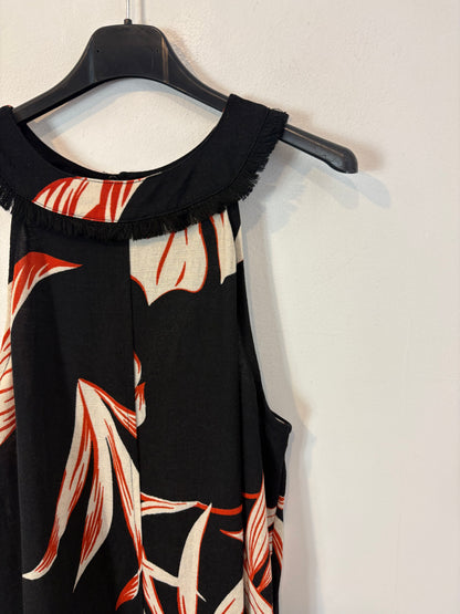 SFERA. Vestido midi estampado halter