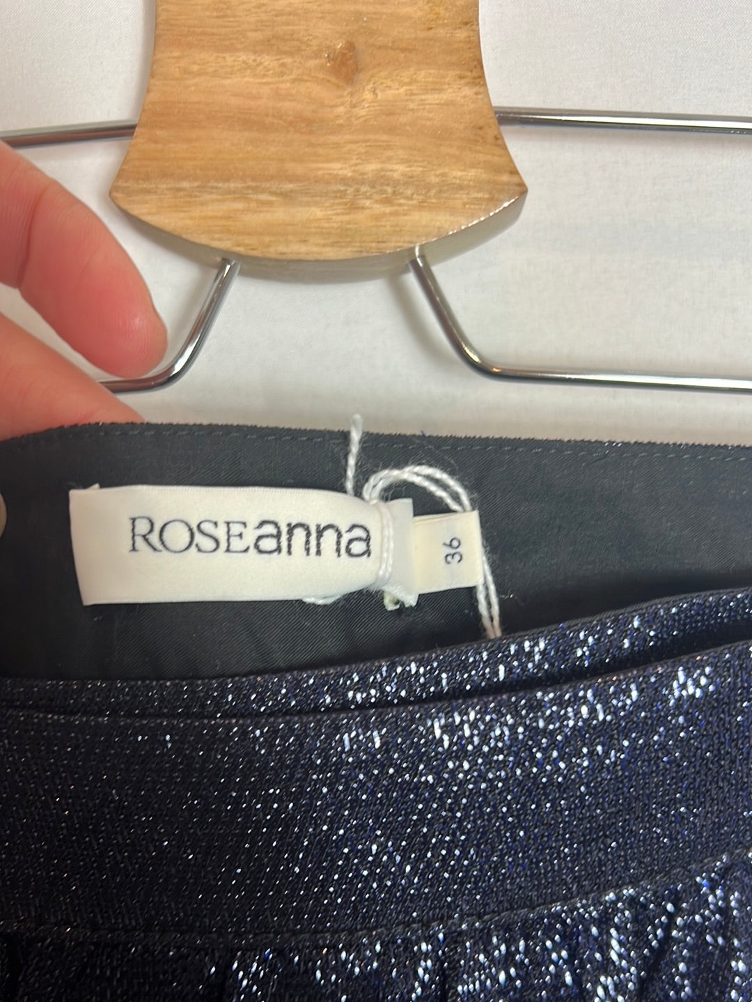 ROSEANNA. Shiny textured wrap skirt. Size 36