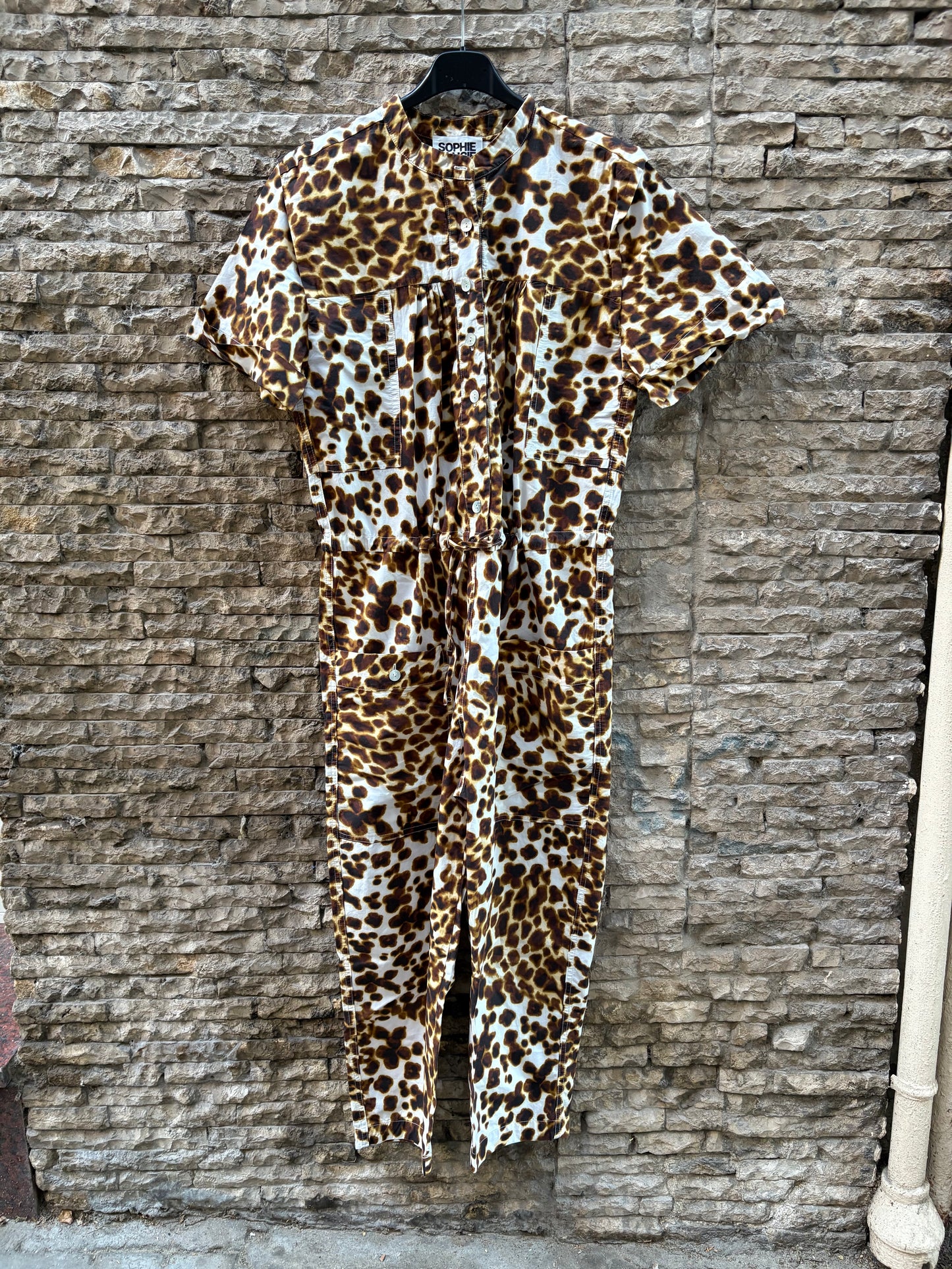 SOPHIE &amp; LUCIE. Long animal print jumpsuit. T 36
