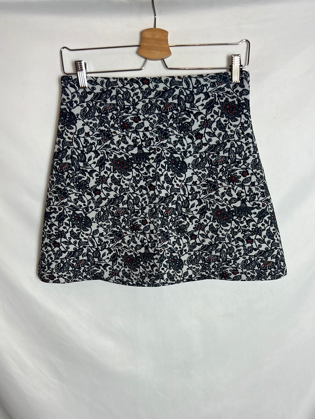 MANGO. Falda textura estampada. T S