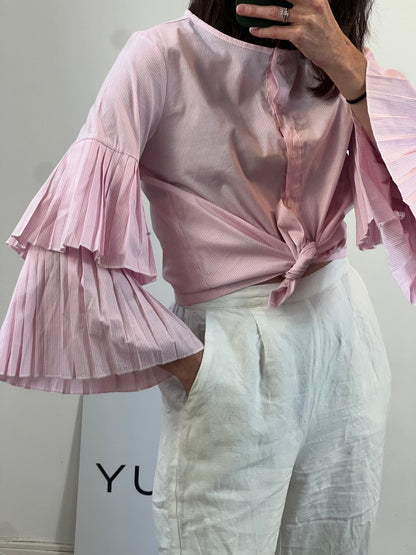 OTRAS. Blusa rayas rosas T.m