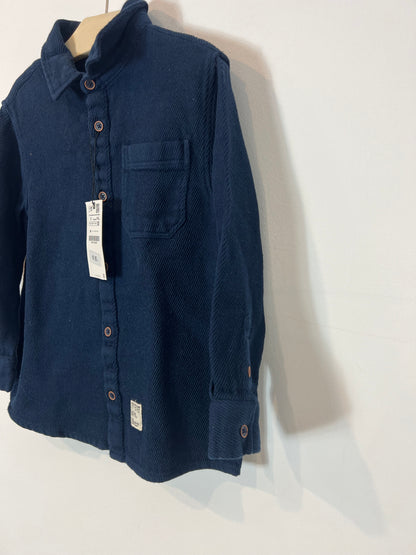 ZARA. Textured blue shirt. Size 6 years