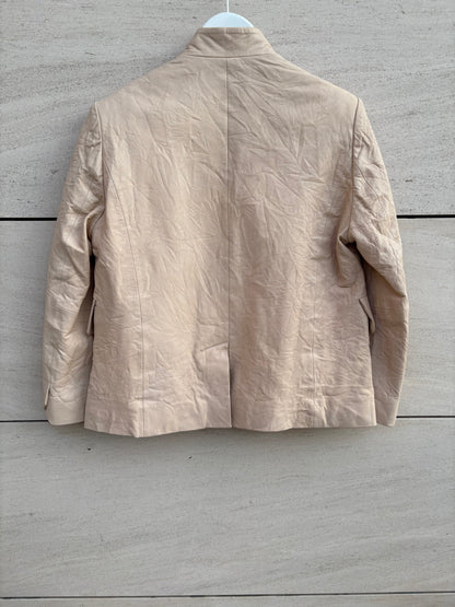 ZADIG & VOLTAIRE. Chaqueta piel beige claro