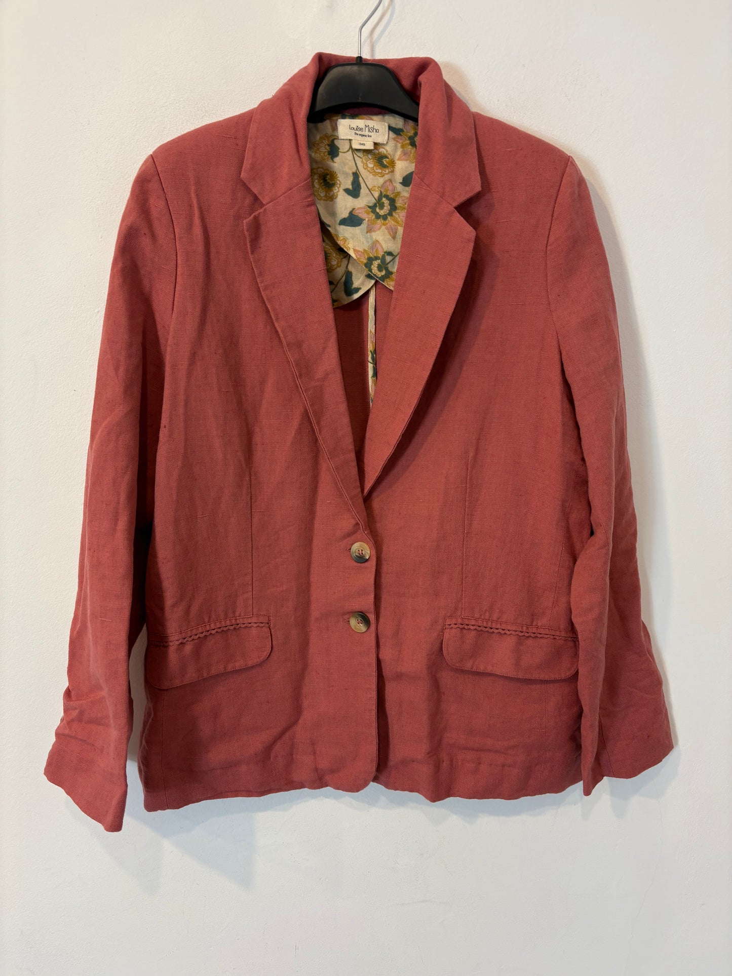 LOUISE MISHA. Blazer lino rosa palo.