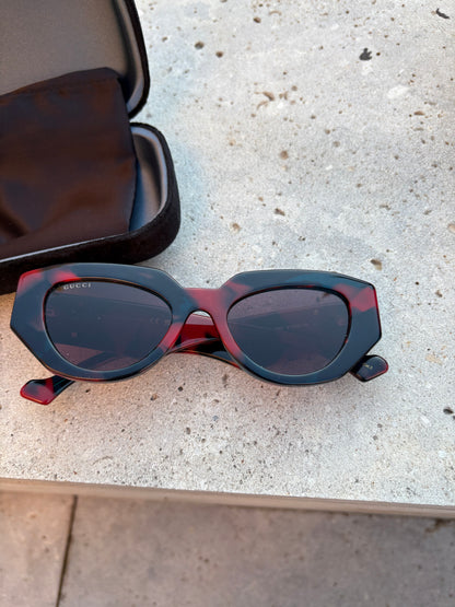 GUCCI. Gafas bicolor logo