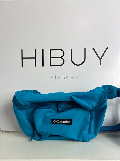 COLUMBIA. Riñonera azul logo T U