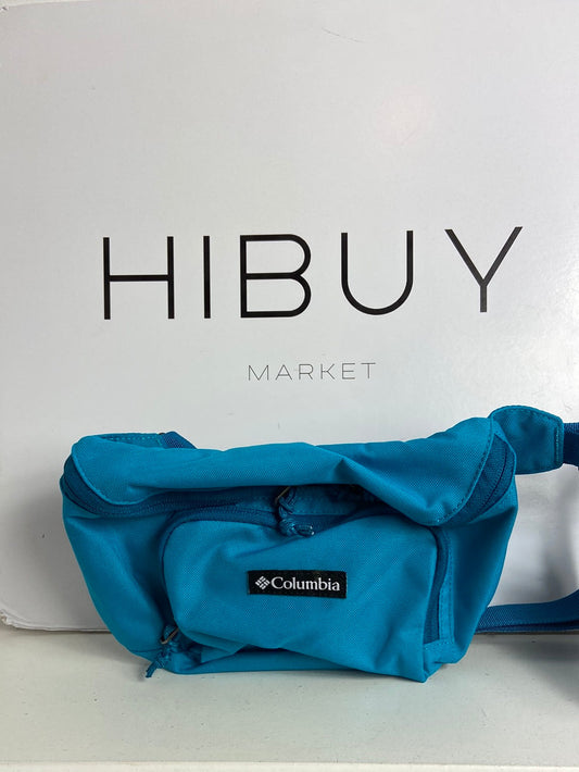 COLUMBIA. TU logo blue fanny pack