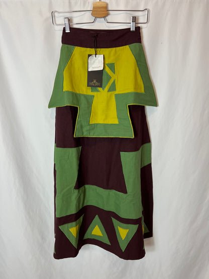 IQ COLLECTION. Total look embroidered maroon T.xs