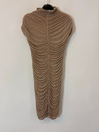 ZARA. Vestido fruncidos y tachuelas mini